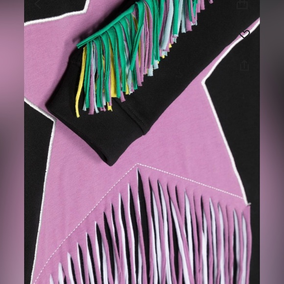 Stella McCartney Kids fringed star-patch sweater dress - Picture 3 of 6